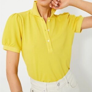 Tuckernuck Pique Polo Puff Sleeve